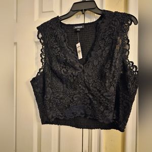 Express Lace crop top